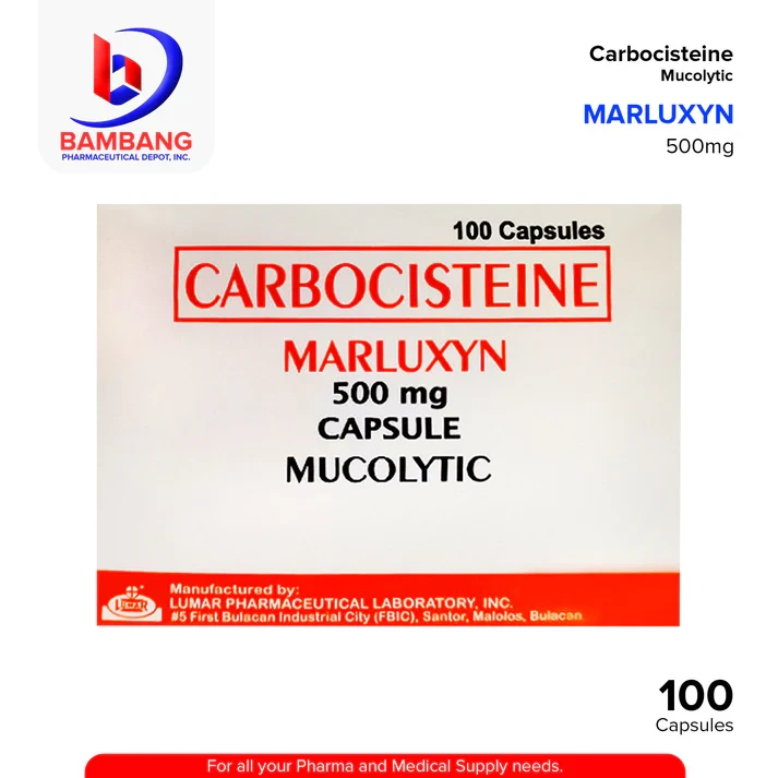 MARLUXYN Carbocisteine 500mg Capsule 100's