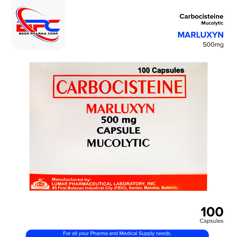 MARLUXYN Carbocisteine 500mg Capsule 100's