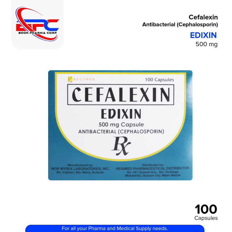 EDIXIN Cefalexin 500mg Capsule 100's
