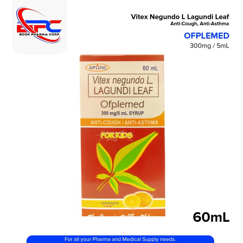 OFPLEMED Vitex Negundo L Lagundi Leaf 300mg/5ml Syurup 60ml