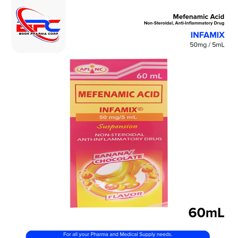 INFAMIX Mefenamic Acid 50mg/5ml Suspension 60ml