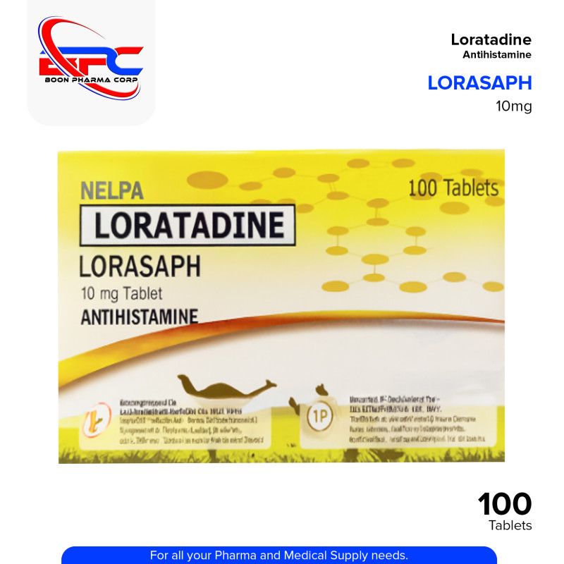 LORASAPH Loratadine 10mg Tablet 100's