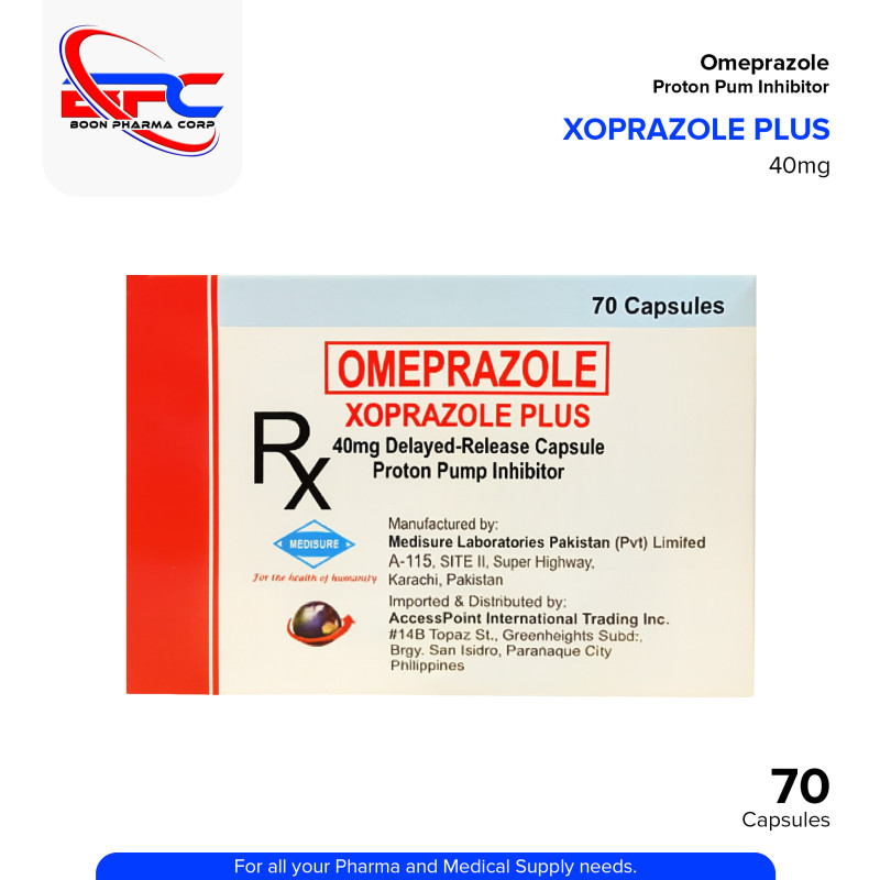 XOPRAZOLE PLUS Omeprazole 40mg Delayed Release Capsule 70's