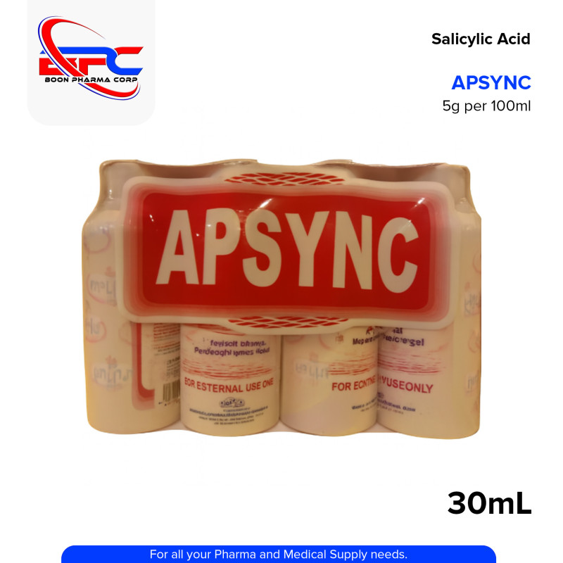 APSYNC Salicylic Acid 5g per 100ml Bottle 30ml