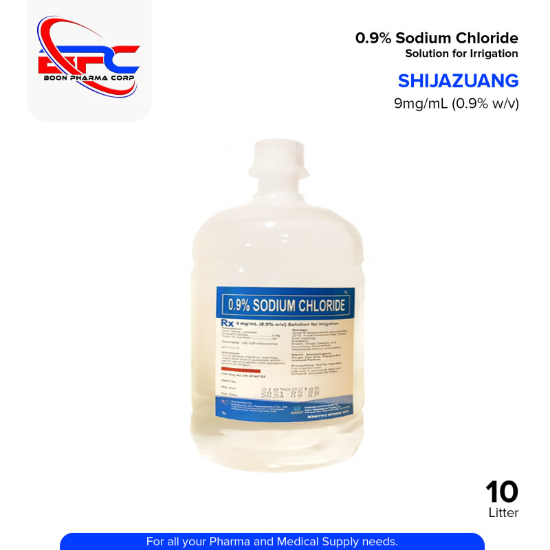 SHIJAZUANG Sodium Chloride 0.9% Solution for Irrigation (Blue) 1Liter