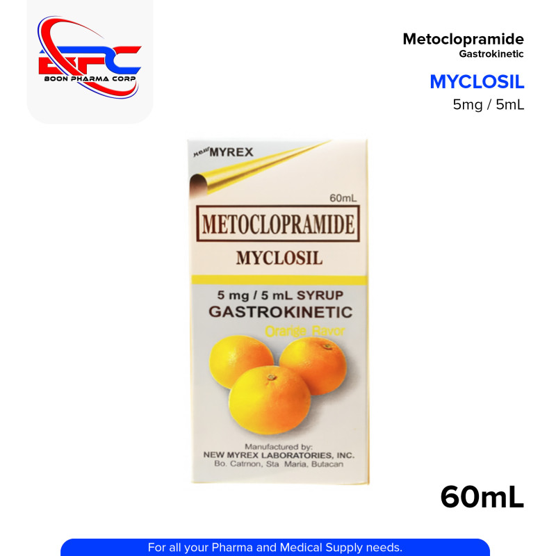 MYCLOSIL Metoclopramide 5mg/5ml Gastrokinetic Syrup 60mL