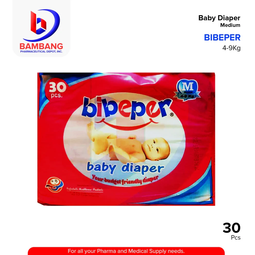 Baby Diaper (Bibeper) Your Daughter Friendly Diaper (Medium) Pieces 30's