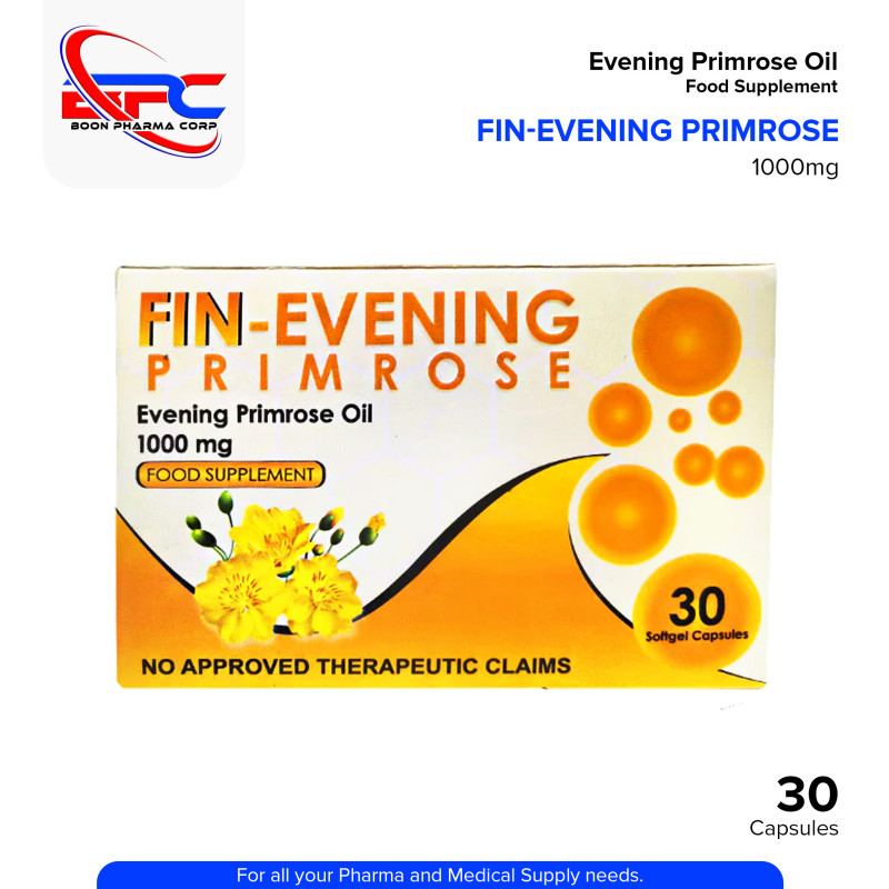 FINSTAD Fin Evening Primrose 1000mg Food Supplement Softgel Capsule 30's