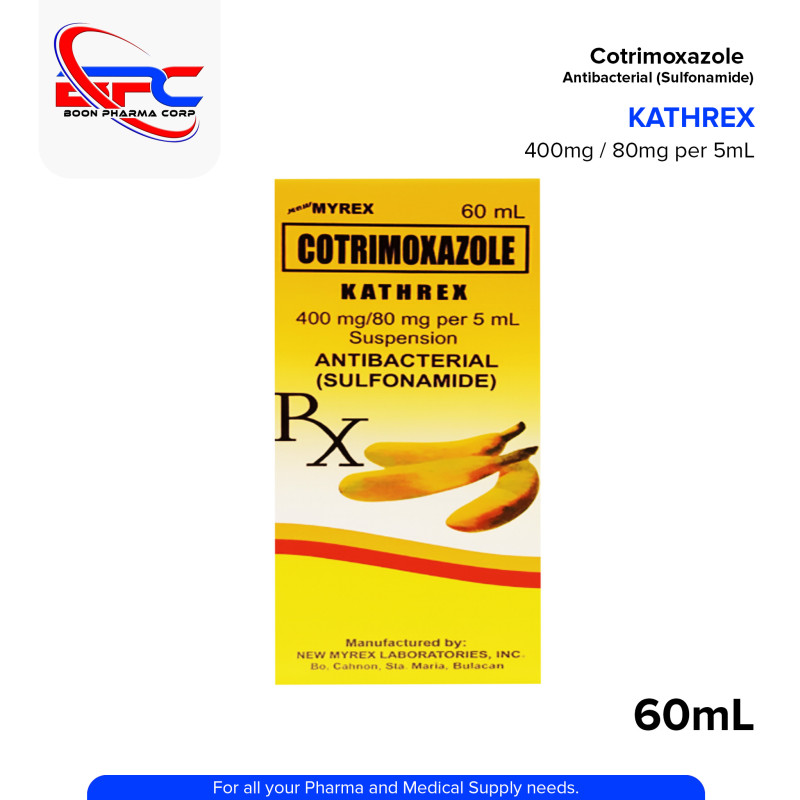 KATHREX Cotrimoxazole 400mg/80mg per 5ml Suspension 60ml
