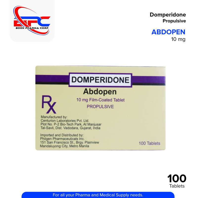 ABDOPEN Domperidone 10mg Film Coated Tablet 100's