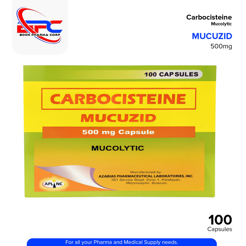 MUCUZID Carbocisteine 500mg Capsule 100's