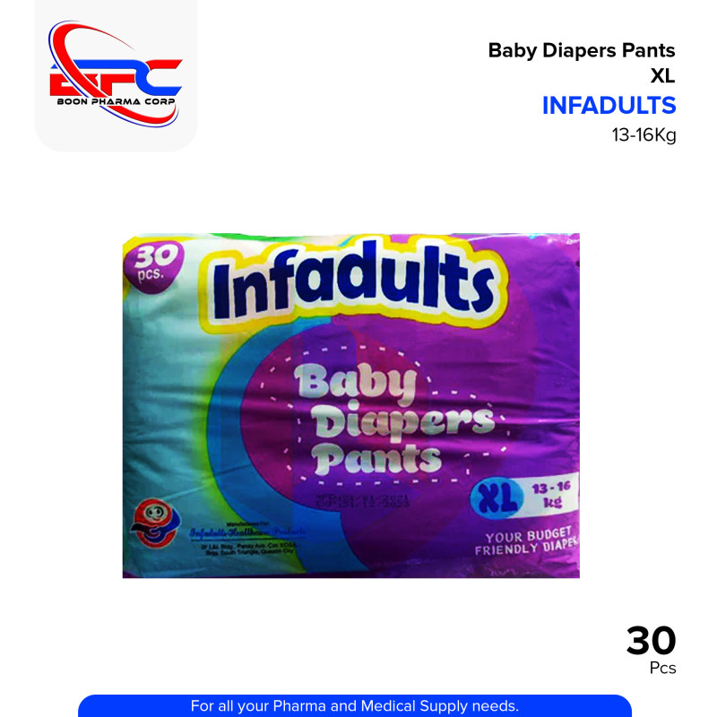 INFADULTS Baby Diaper Pants Your Budget Friendly Diaper (Extra Large) Pieces 30's