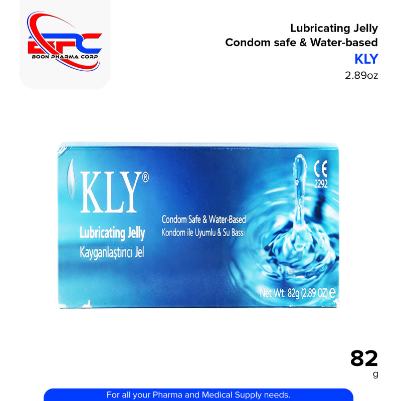 KLY Lubricating Jelly Condom Safe & Water Based 82g