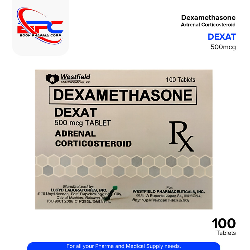 DEXAT Dexamethasone 500mcg Tablet 100's